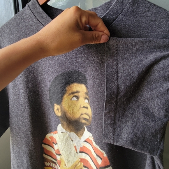 Diff’rent Strokes Graphic Shirt Medium Dark Grey Arnold Jackson Short Sleeve - Picture 10 of 11